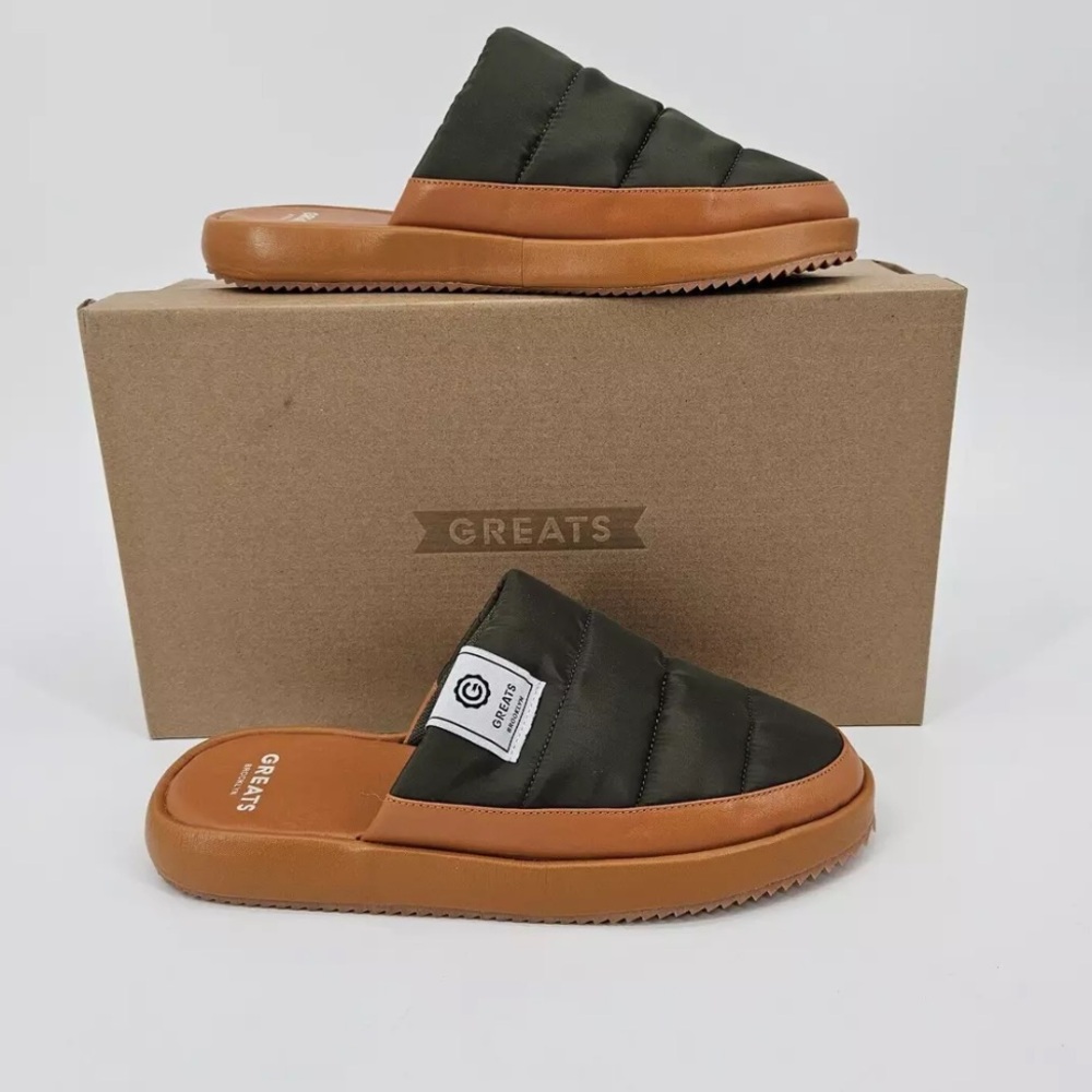 EUC 🤎 GREATS Foster Slipper Slide